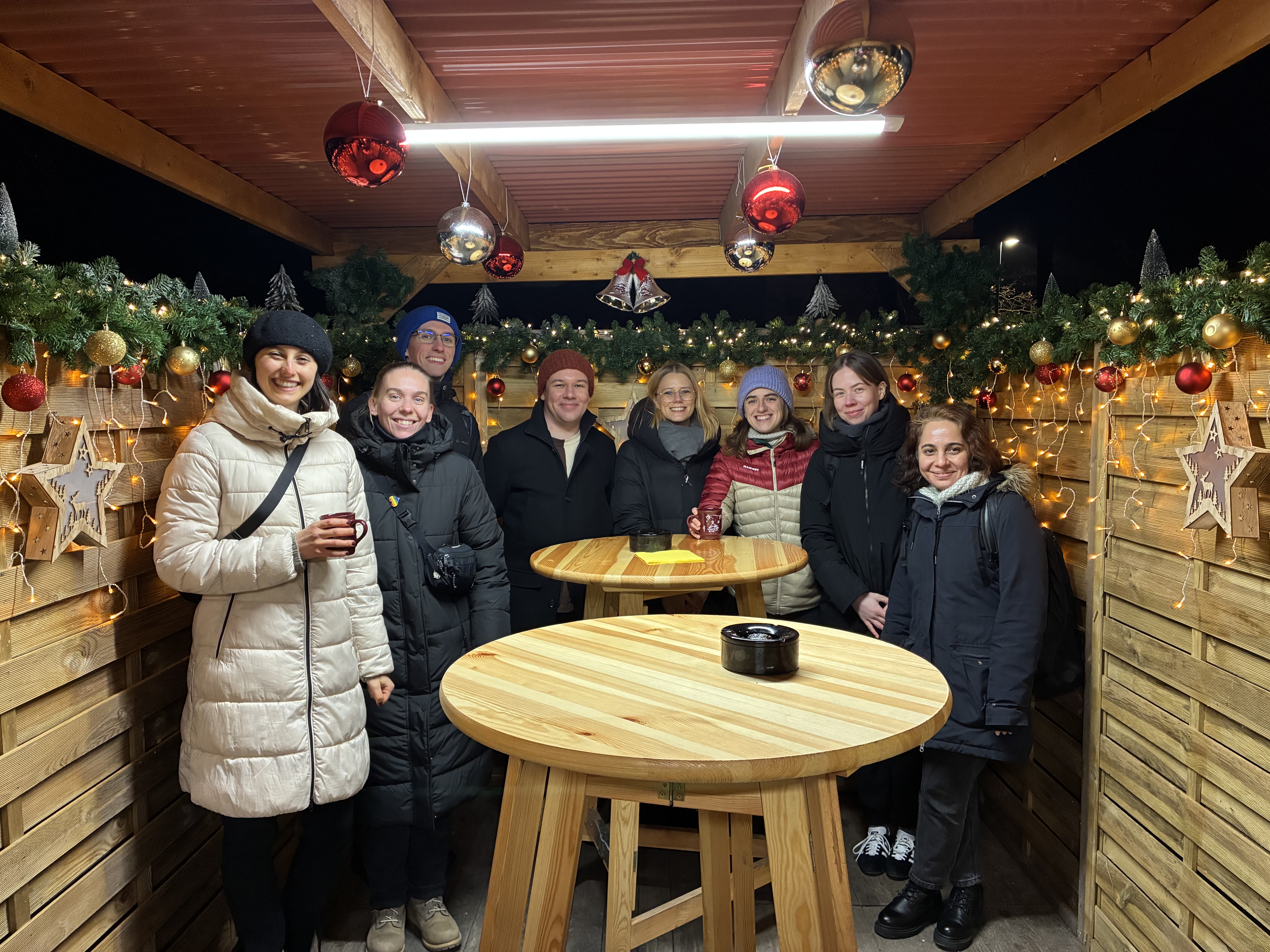 APMA members enjoying delicious Punsch at the Christmas market in Linz.